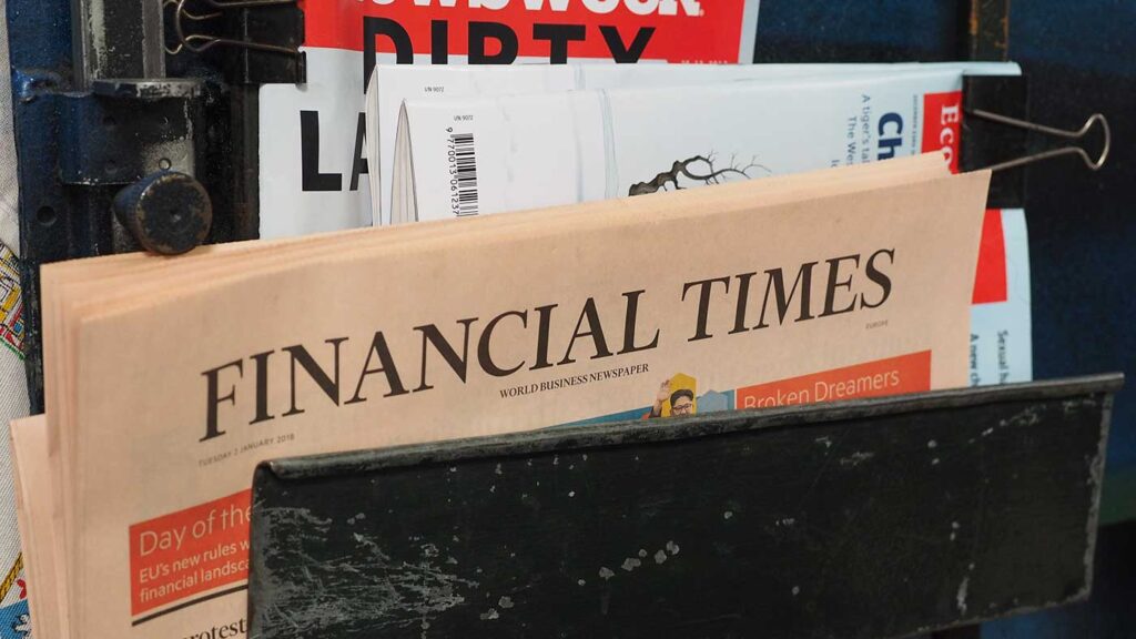 Il Financial Times e l'economia italia
