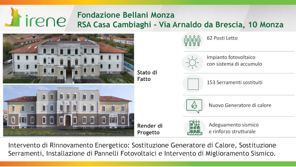 Riqualificazione Energetica della Fondazione Bellani - Casa Cambiaghi