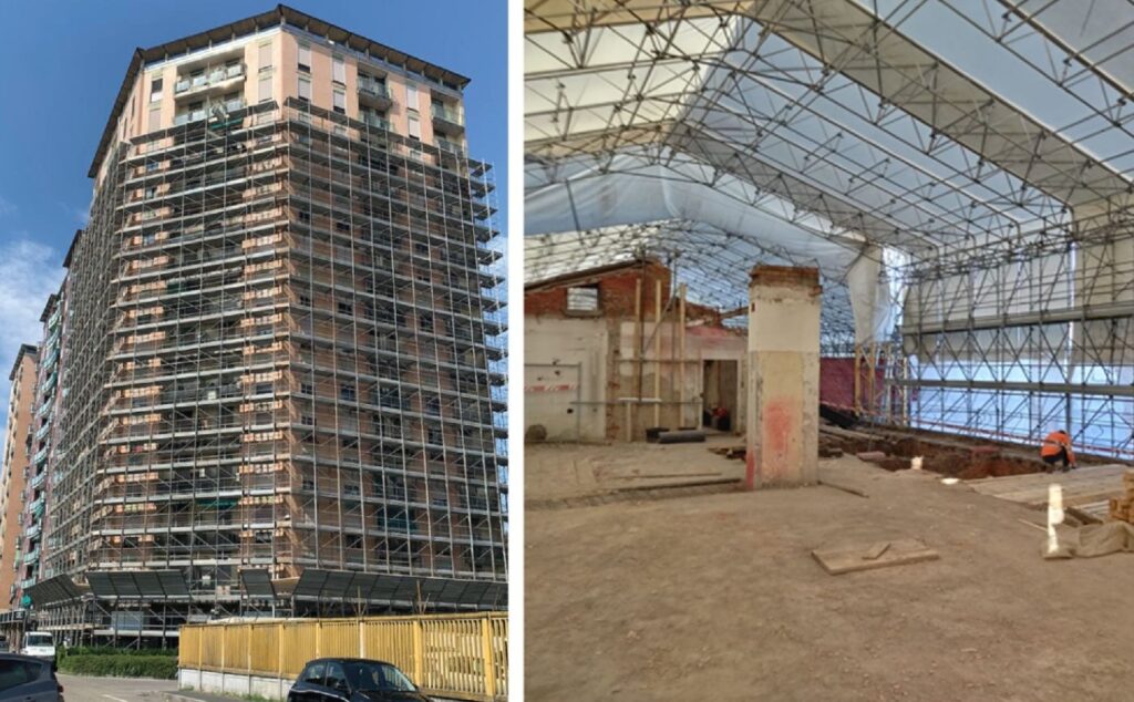 Progettazione ponteggi e opere provvisionali per cantieri con diversi gradi di complessità